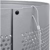 Global Industrial™ 55 Gallon Perforated Steel Receptacle w/ Flat Lid - Gray
																			