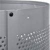 Global Industrial™ 55 Gallon Perforated Steel Receptacle w/ Flat Lid - Gray
																			