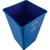 Global Industrial™ Square Plastic Recycling Trash Container, Garbage Can - 55 Gallon Blue
																			