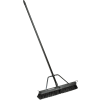 Global Industrial 24" Push Broom W/ Plastic Block & Steel Handle, Rough Sweep - Pkg Qty 4