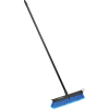 Global Industrial 18" Push Broom W/ Plastic Block & Steel Handle, Multi-Surface Sweep - Pkg Qty 4
