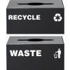 Global Industrial™ Square Recycling Can w/ Mixed Recycling Lid
																			