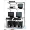 Global Industrial™ 48" Computer LAN Workstation, 48"W x 30"D x 74"H, Gray, Unassembled