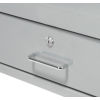 Cylinder Lock with Drawer Pull on All Welded Steel Mobile Shop Desk