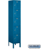 Five Tier 5 Door Metal Locker, 12"Wx12"Dx12"H, Blue, Unassembled