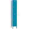 Paramount® Locker Double Tier 12x12x36 2 Door Ready To Assemble Blue