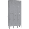 Global Industrial™ Paramount® Double Tier 6 Door Locker, 12"Wx12"Dx36"H, Gray, Assembled