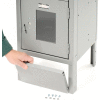 Global Industrial Front Base For 15"Wx6"H Gray Locker