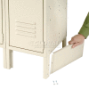 Global Industrial End Base For 15"D X 6"H Tan Locker Pair (Left And Right)