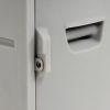 Box Plastic Locker for Double Tier - Flat Top 12X15X36 Gray
