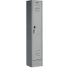 Global Industrial Paramount® Single Tier 1 Door Locker, 12"Wx18"Dx72"H, Gray, Assembled