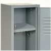 Hat Shelf and Coat Hooks in Single Tier Steel Lockers, School Lockers, Metal Locker, Storage Lockers, Student Lockers