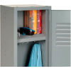 Sturdy Shelf Holds Books, Supplies and more for Single Tier Steel Lockers, School Lockers, Metal Locker, Storage Lockers, Student Lockers, Assembled Lockers