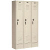 Paramount® Locker Single Tier 12x12x72 3 Door Ready To Assemble Tan