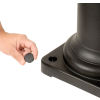 Removable Caps on Base of Rubbermaid Groundskeeper Tuscan Smokers Receptacle
