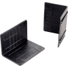 Plastic Strap Guards 2-1/2"W x 1-3/4"L Black, 1000 Pack