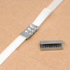 Pac Strapping Serrated Polyester Strapping Seals, 1/2" Strap Width, Silver, Pack of 1000