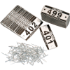 Global Industrial Locker Number Plate Kit - Pkg Of 200 Numbered 300-499