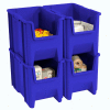 Quantum QGH600 Giant Hopper Bin 10-7/8"W x 17-1/2"D x 12-1/2"H Blue - Pkg Qty 4