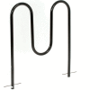 Global Industrial™ 5-Bike Wave Bike Rack, Black, Below Ground Mount