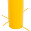 Steel Bollard With Removable Rubber Cap & Chain Slots For Underground 36x5 1/2