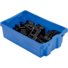 LEWISBins SN2012-6 Polyethylene Container 20"L x 13"W x 6-1/4"H, Blue - Pkg Qty 5