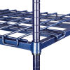 Heavy Duty Wire Shelving - Shelves Snap into Place Easily Over Black Snaps