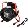 Portable Electric Garage Space Heater 1500 watt 120v With Thermostat Red
																			