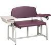 Clinton&#153; 66002B Lab X Series Bariatric Blood Drawing Chair with Padded Flip Arm and Drawer