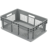 Global Industrial Mesh Straight Wall Container, 23-3/4"Lx15-3/4"Wx8-1/4"H, Gray - Pkg Qty 4