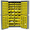 Polyethylene Bins Included with Bin Storage Cabinet, Security Cabinet with Premium Stacking Bins