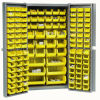 Polyethylene Bins Included with Bin Storage Cabinet, Security Cabinet with Premium Stacking Bins