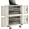 Global Industrial 32-Device Charging Cart for Chromebooks and Tablets, Putty, Assembled