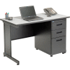 Interion® Office Desk with 3 Drawers - 48" x 24" - Gray