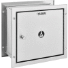 Global Industrial Stainless Steel Specimen Pass-Thru Cabinet, Recessed, 13-1/4" x 6" x 12-3/4"
