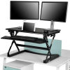 Interion® Height Adjustable Sit Stand Desk - Full Width Keyboard
																			