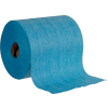 Global Industrial Quick Rags® Heavy Duty Jumbo Roll, Blue, 475 Sheets/Roll, 1 Roll/Case