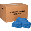 Global Industrial 100% Cotton Blue Huck Towels, 50 Lb. Box