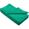 Global Industrial™ 300 GSM Microfiber Cleaning Cloths, 16in x 16in, Green, 12 Cloths/Pack
																			