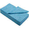 Global Industrial 300 GSM Microfiber Cleaning Cloths, 16" x 16", Blue, 12 Cloths/Pack