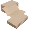 Global Industrial Singlefold Paper Towels, Natural - 334 Sheets/Pack, 12 Packs/Case