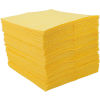 Global Industrial™ Hazmat Sorbent Pads, Heavyweight, 15 W x 18 L, Yellow, 100/Pack
																			
