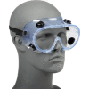 ERB 15145 Chemical Splash Resistant Goggles - Standard, Clear Lens, Black Straps