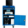 Mobile Computer Cabinet K/D, Blue