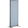 Interion® Freestanding Office Partition Panel, 24-1/4"W x 60"H, Blue
