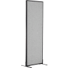 Interion® Freestanding Office Partition Panel, 24-1/4"W x 72"H, Gray
