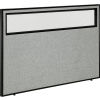 Office Partition Panel with Window, 60-1/4 W x 42 H, Gray
																			