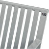 6ft Steel Slat Park Bench - Gray
																			