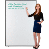 Interion® Office Partition Panel With Whiteboard, 48-1/4"W x 72"H