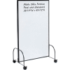 Global Industrial™ Mobile Office Partition Panel with Whiteboard, 36-1/4"W x 63-1/2"H